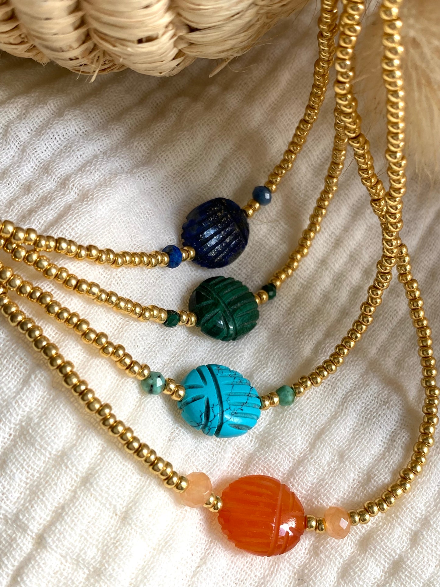 Scarabée turquoise