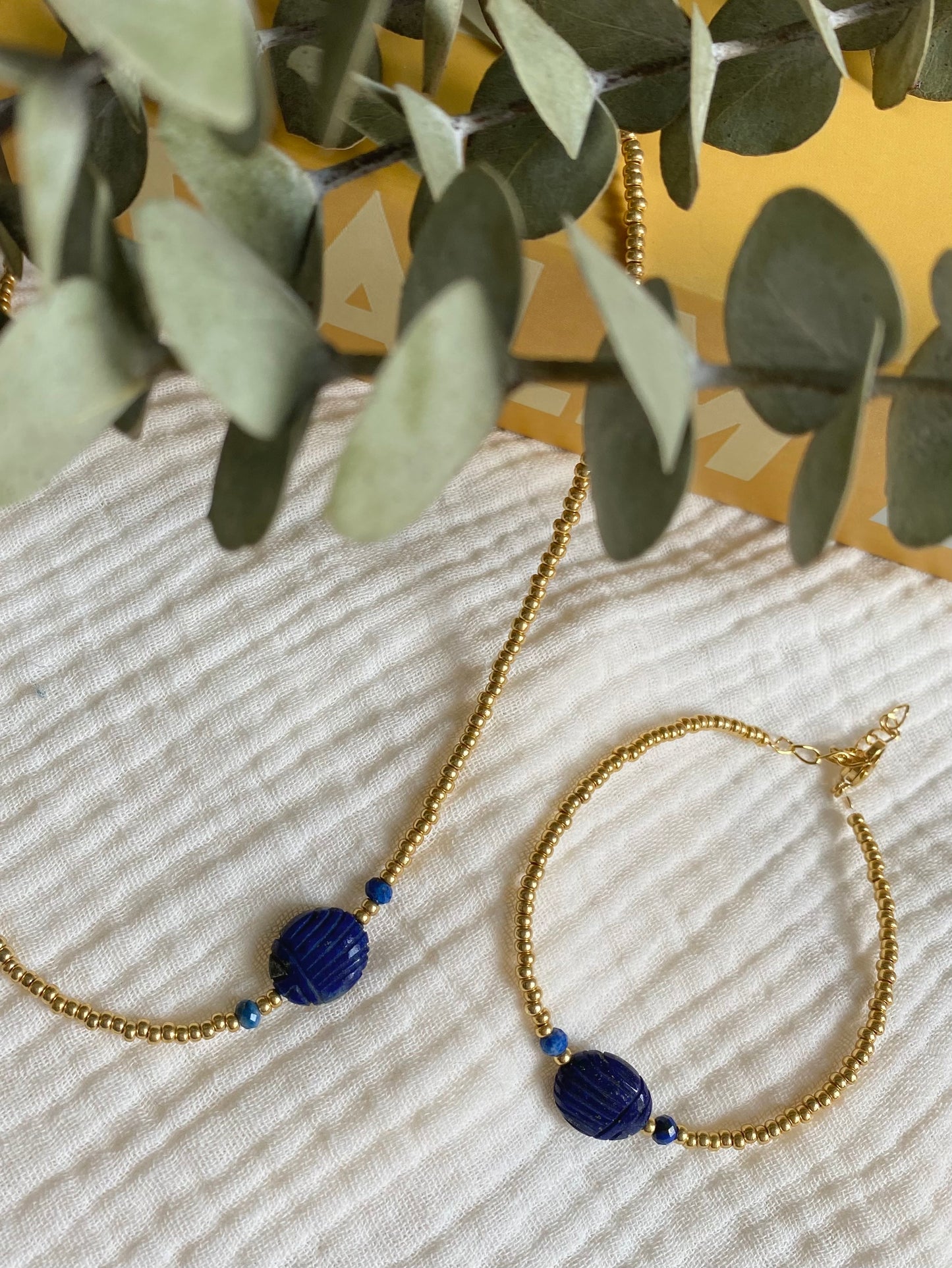 Scarabée lapis-lazuli