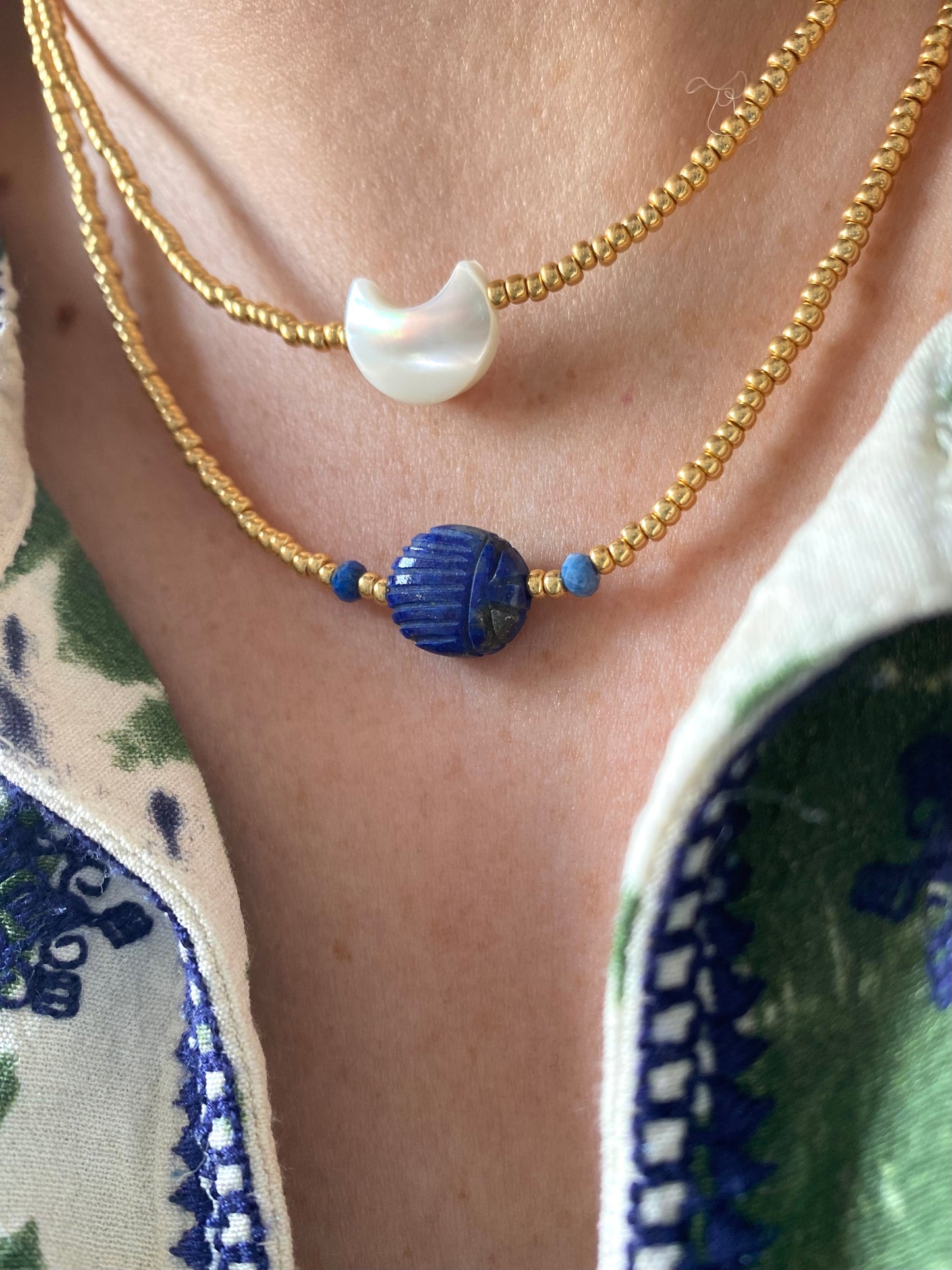 Scarabée lapis-lazuli